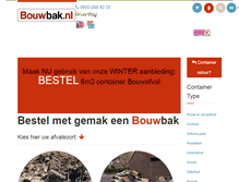 Tablet Screenshot of bouwbak.nl